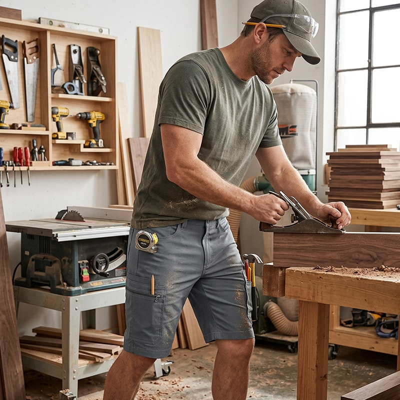 🔥 Men’s Multi-Pocket Cargo Shorts 🩳 Casual Outdoor Work Shorts