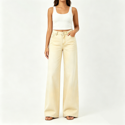 🔥 HOT SALE! High Rise Baggy Jeans 👖 Comfy Stretch Wide Leg Style