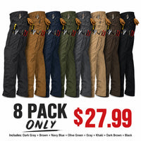 8 PACK ONLY $27.99 Includes: Dark Gray + Brown + Navy Blue + Olive Green + Gray + Khaki + Dark Brown + Black