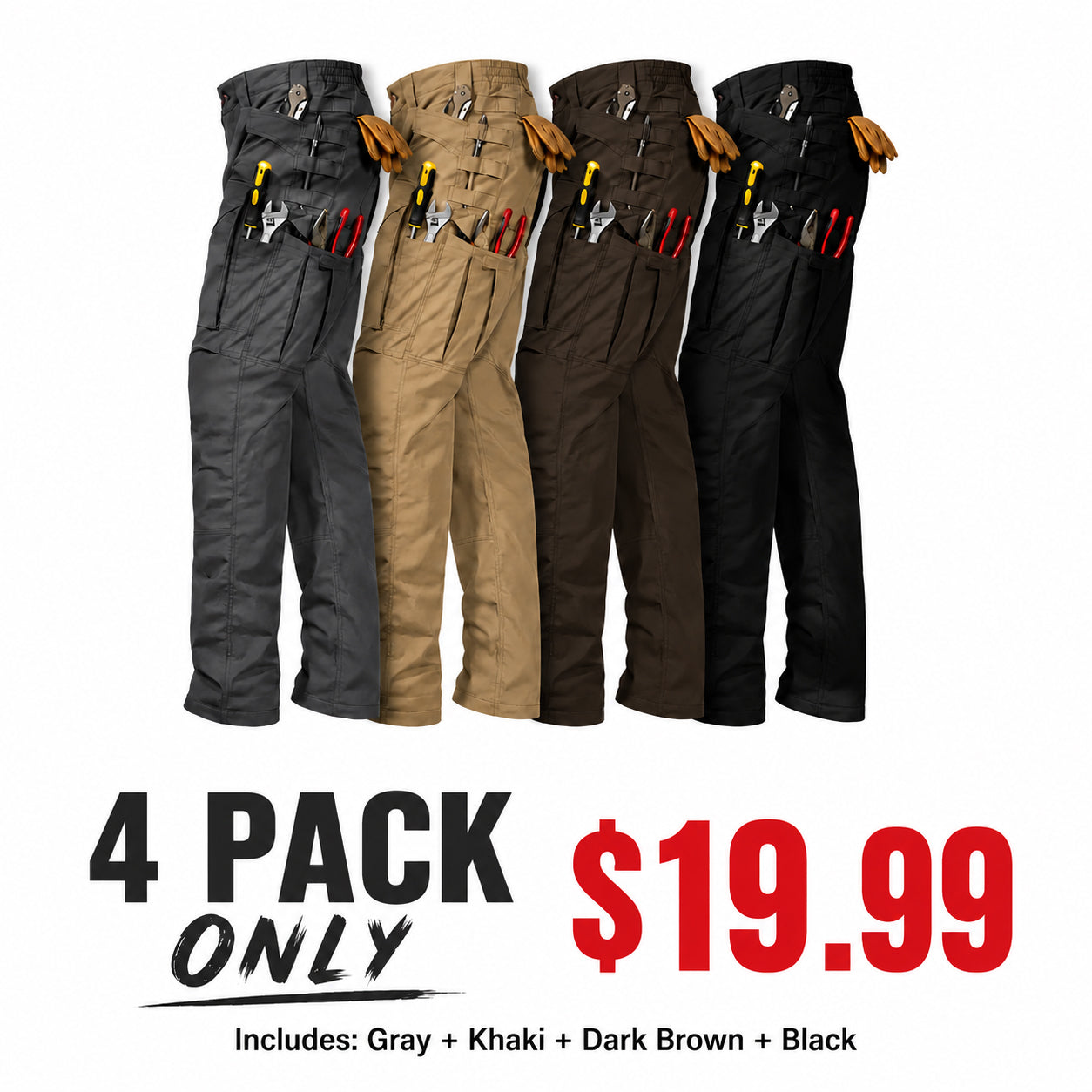 Men's Cargo Pants,Tactical Pants for Men Stretch,Durable Ripstop EDC Work Pants for Hiking