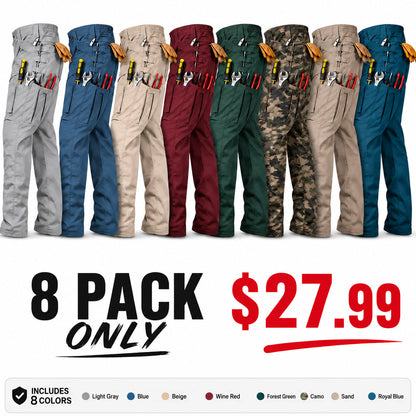 Men's Cargo Pants,Tactical Pants for Men Stretch,Durable Ripstop EDC Work Pants for Hiking