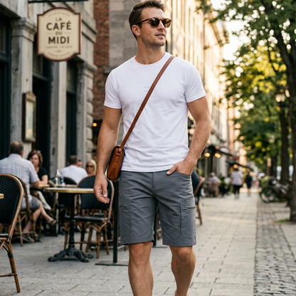 🔥 Men’s Multi-Pocket Cargo Shorts 🩳 Casual Outdoor Work Shorts