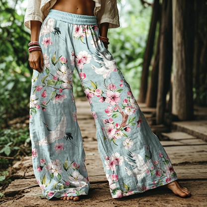 🔥 LAST DAY SALE! Women’s Boho Floral Wide Leg Pants 🌸