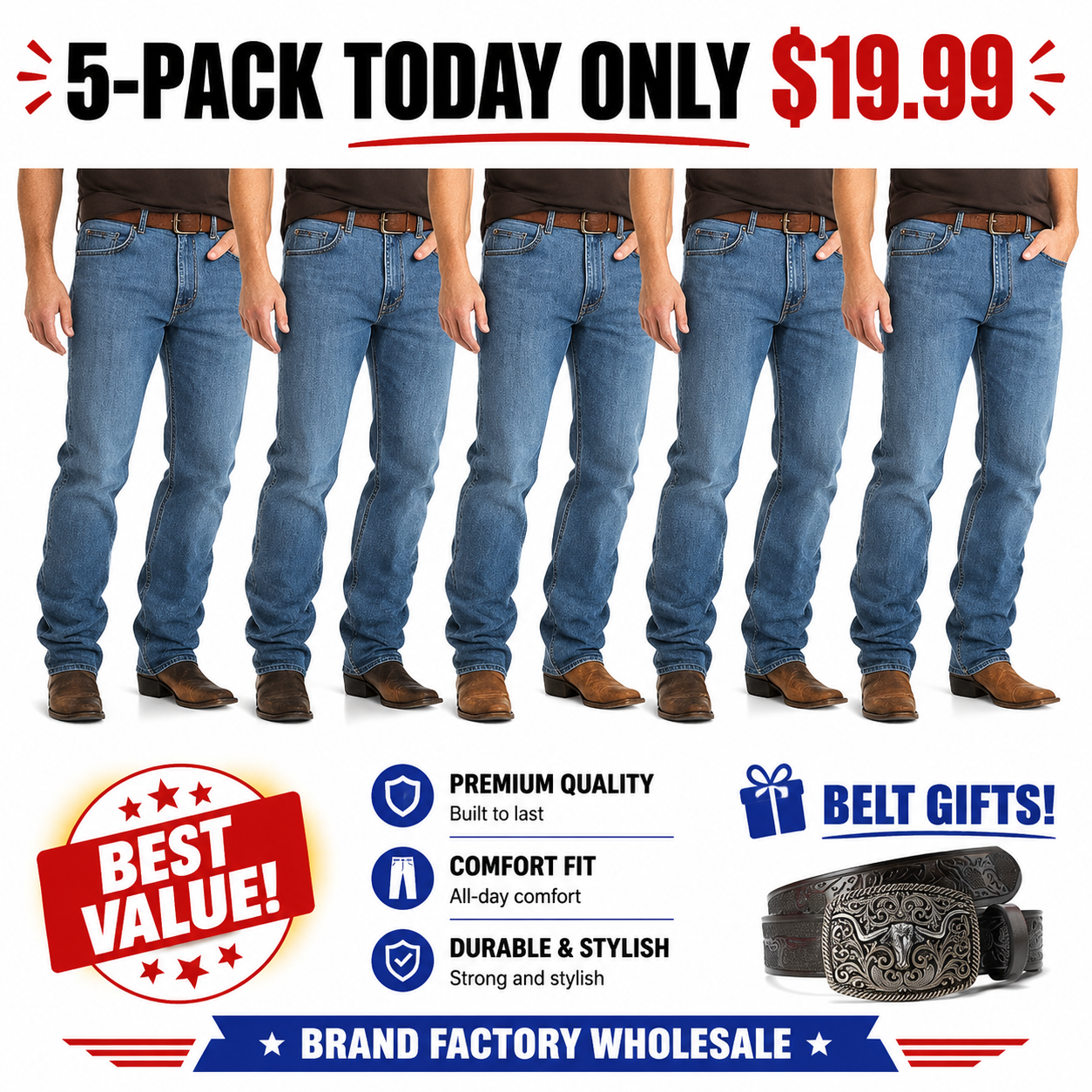Men's 13Mwz Cowboy Cut Jeans