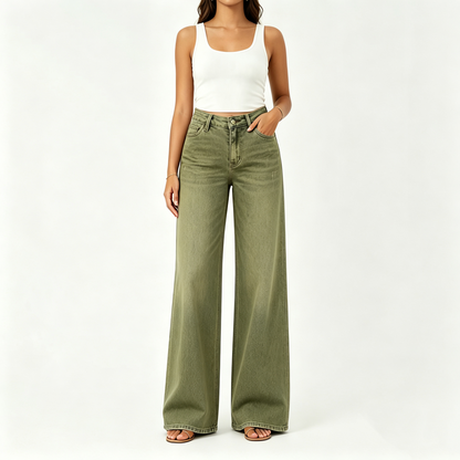 🔥 HOT SALE! High Rise Baggy Jeans 👖 Comfy Stretch Wide Leg Style