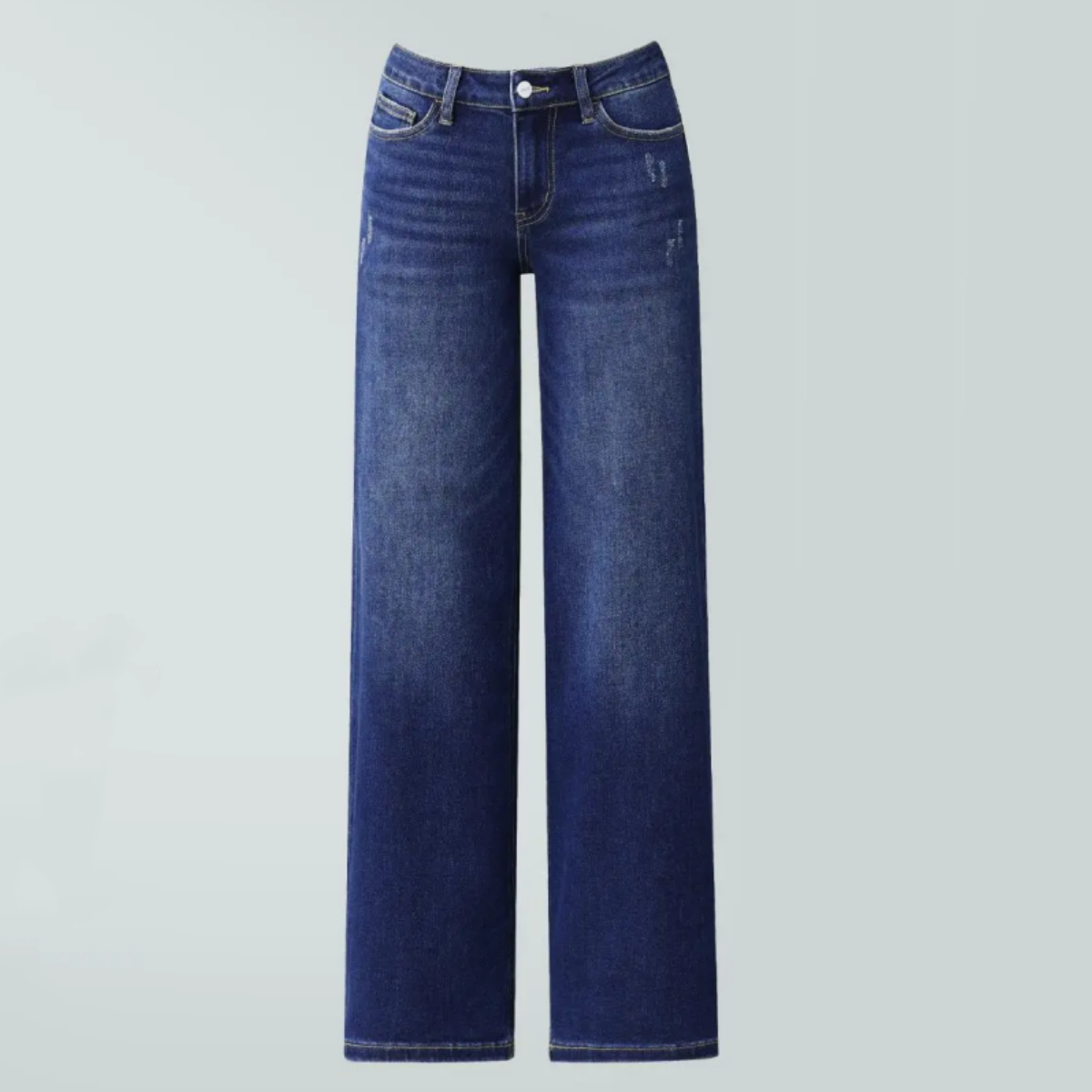 🔥 HOT SALE! High Rise Baggy Jeans 👖 Comfy Stretch Wide Leg Style
