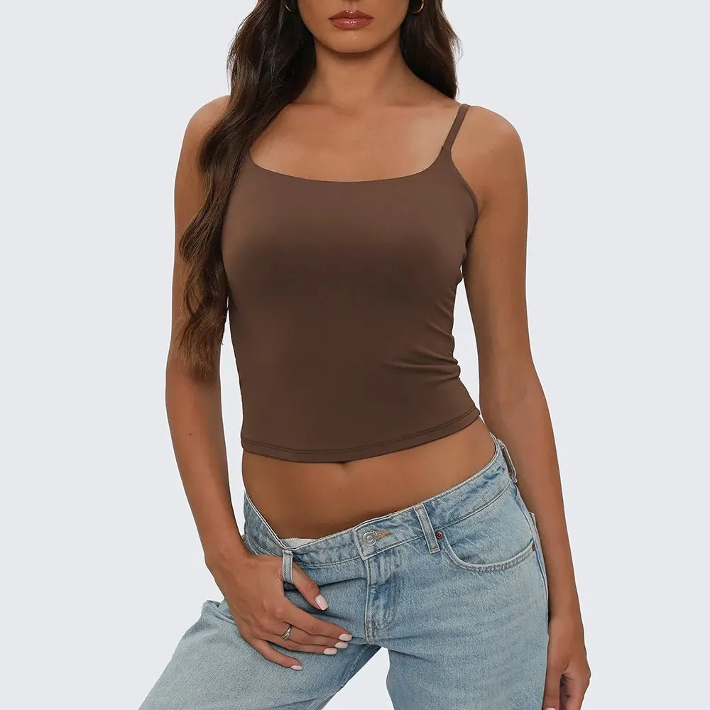 Women Tank Top Casual Sexy Chic Versatile Sleeveless Tops