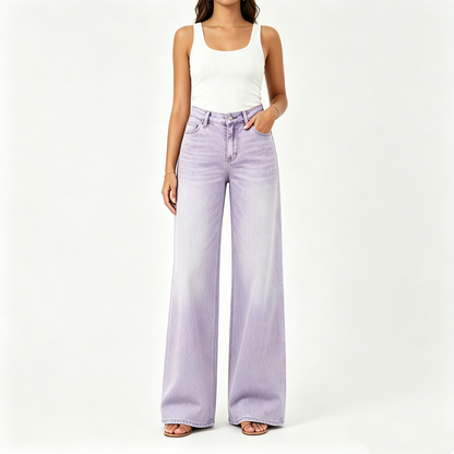 🔥 HOT SALE! High Rise Baggy Jeans 👖 Comfy Stretch Wide Leg Style