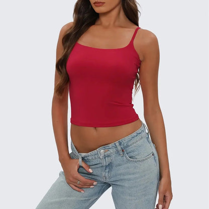 Women Tank Top Casual Sexy Chic Versatile Sleeveless Tops